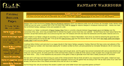 Desktop Screenshot of fantasywarriors.frothersunite.com